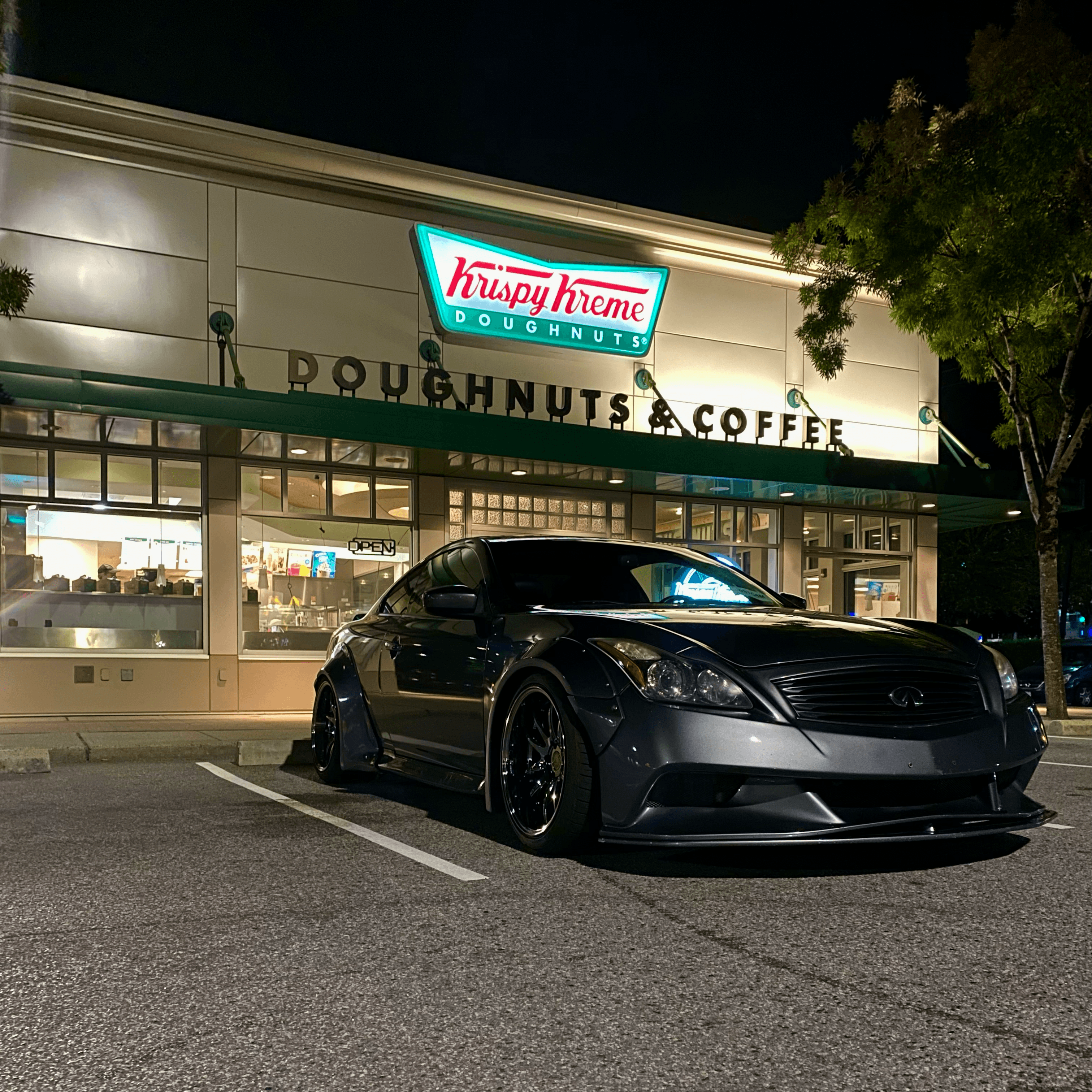 Car at Krispy Kreme